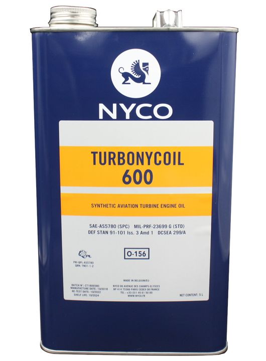 TURBONYCOIL-600-208LI - SYNTHETIC AVIATION TURBINE OIL