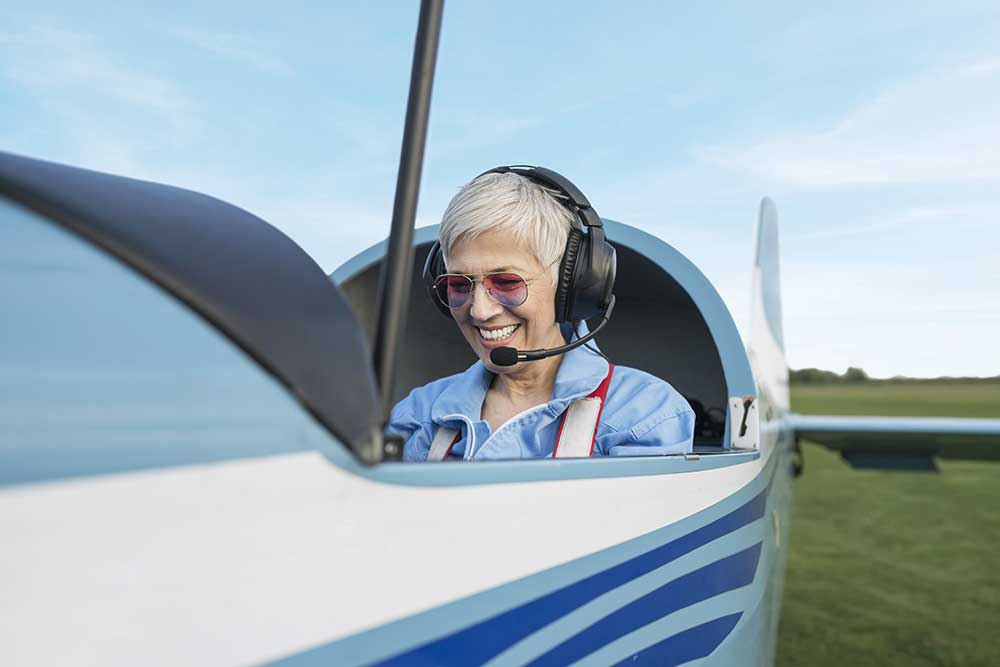 aeroshell general aviation aviatec aircraft in the sky